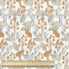 Printed Cotton DIANE Off-White / Ochre